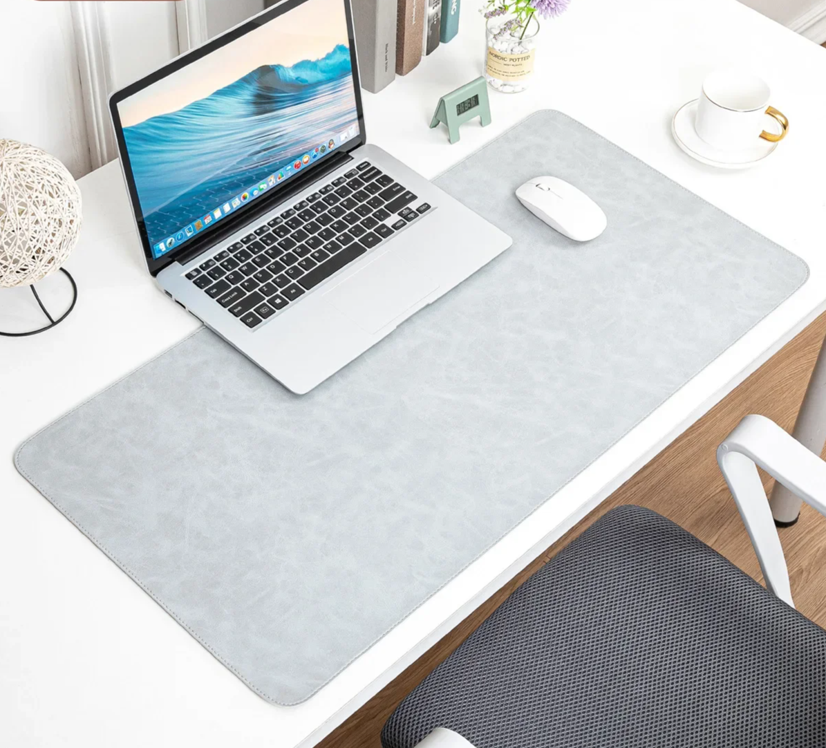 Experience Ultimate Comfort and Precision with Our Waterproof PU Leather Desk Pad - Large Non-Slip Mousepad for Your Computer and Laptop